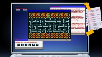 Sandra and Woo in The Cursed Adventure Screenshot